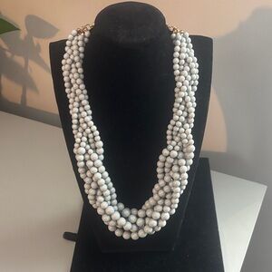 Elegant Gray Beaded Necklace